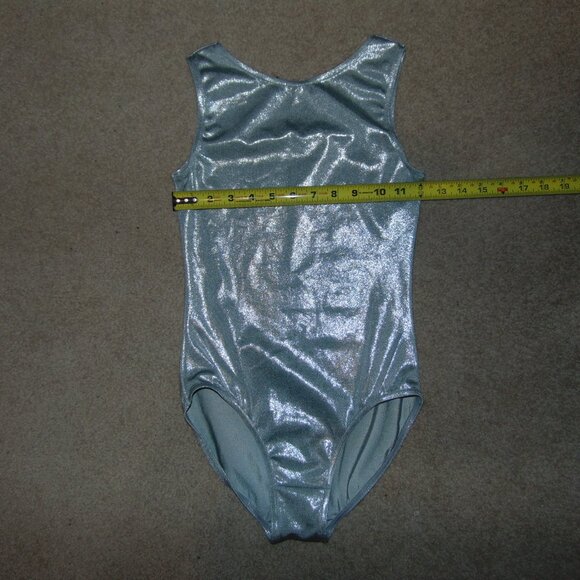 Balera Shiny Silver Tank Leotard LC - Picture 6 of 6